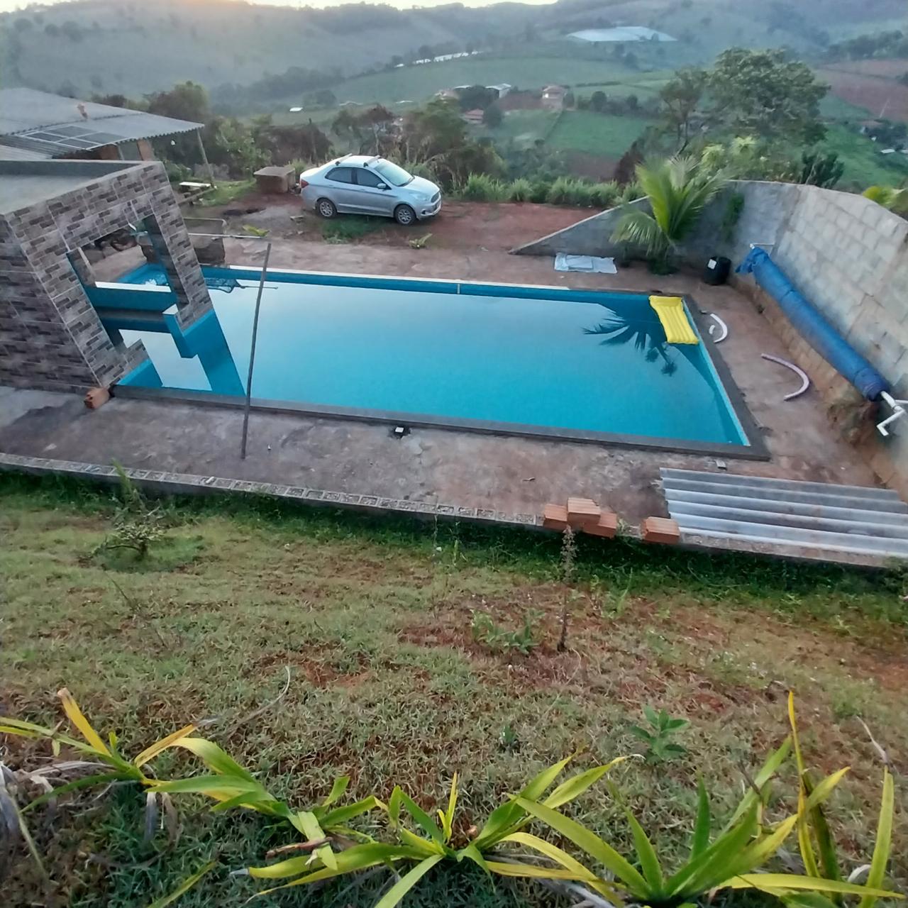 Área de piscina construída pela KLP Construtora